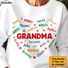 Personalized Gift For Grandma Glitter Custom Name Shirt - Hoodie - Sweatshirt 30263 1
