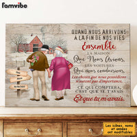 Personalized Couple French Quand Nnous Arrivons  À La Fin De Nos Vies Ensemble Canvas 30266 thumb 1