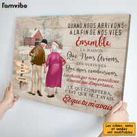 Personalized Couple French Quand Nnous Arrivons  À La Fin De Nos Vies Ensemble Canvas 30266 thumb 1