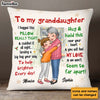 Personalized Gift For Granddaughter Sending A Big Hug Pillow 30272 1