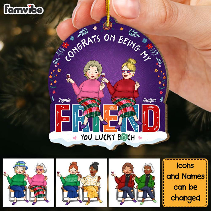 Personalized Christmas Gift Congrats On Being My Friend Ornament 30273 1