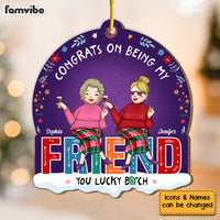 Personalized Christmas Gift Congrats On Being My Friend Ornament 30273 thumb 1