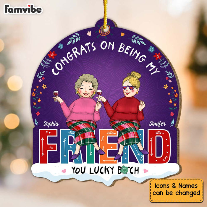 Personalized Christmas Gift Congrats On Being My Friend Ornament 30273 1