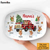 Personalized Nana's Little Reindeers Christmas Plate 30280 1