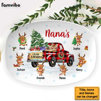 Personalized Nana's Little Reindeers Christmas Plate 30280 thumb 1