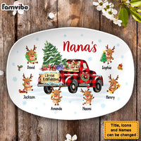 Personalized Nana's Little Reindeers Christmas Plate 30280 thumb 1