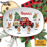 Personalized Nana's Little Reindeers Christmas Plate 30280 thumb 1