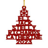 Personalized Christmas Tree Family Name Ornament 30285 1