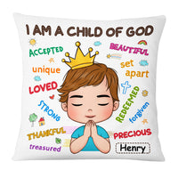 Personalized Gift For Grandson I'm A Child Of God Pillow 30293 thumb 1