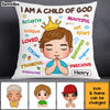 Personalized Gift For Grandson I'm A Child Of God Pillow 30293 1