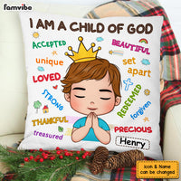 Personalized Gift For Grandson I'm A Child Of God Pillow 30293 thumb 1