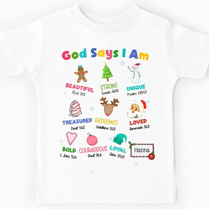 Personalized Gift For Granddaughter God Says I Am Kid T Shirt - Kid Hoodie - Kid Sweatshirt 30302 1