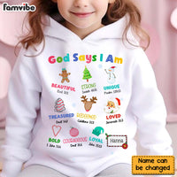 Personalized Gift For Granddaughter God Says I Am Kid T Shirt - Kid Hoodie - Kid Sweatshirt 30302 thumb 1