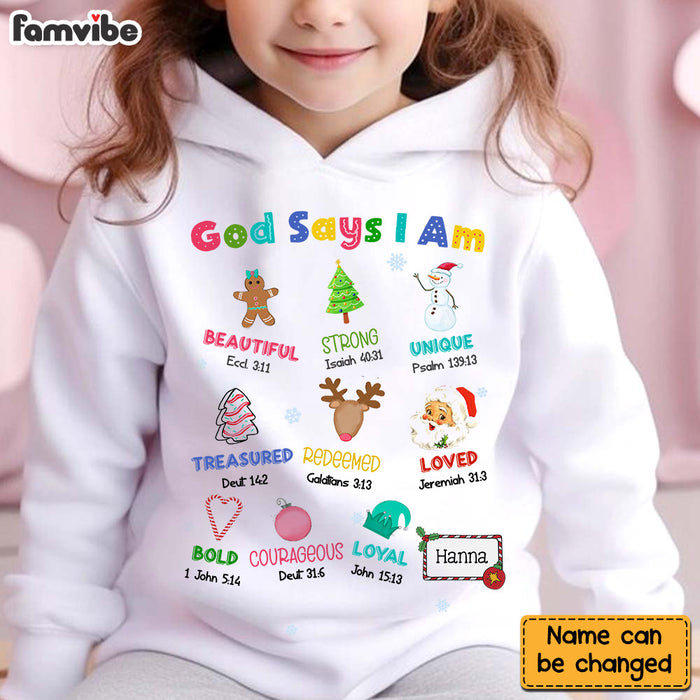 Personalized Gift For Granddaughter God Says I Am Kid T Shirt - Kid Hoodie - Kid Sweatshirt 30302 1