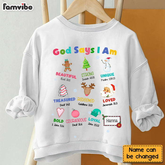 Personalized Gift For Granddaughter God Says I Am Kid T Shirt - Kid Hoodie - Kid Sweatshirt 30302 1