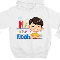 Personalized Gift For Grandson Alphabet Kid Name Kid T Shirt - Kid Hoodie - Kid Sweatshirt 30306 thumb 1