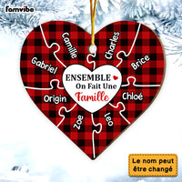 Personalized Gift For Family French Heart Ornament 30307 thumb 1