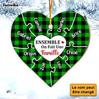 Personalized Gift For Family French Heart Ornament 30307 thumb 1