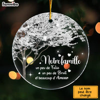 Personalized Gift For Family  Famille Circle Ornament 30308 thumb 1