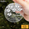 Personalized Gift For Family  Famille Circle Ornament 30308 1