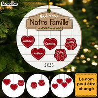 Personalized Gift For Family French Famille Circle Ornament 30311 thumb 1
