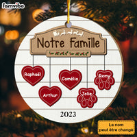 Personalized Gift For Family French Famille Circle Ornament 30311 thumb 1