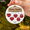 Personalized Gift For Family French Famille Circle Ornament 30311 1