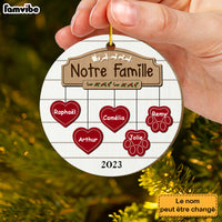 Personalized Gift For Family French Famille Circle Ornament 30311 thumb 1