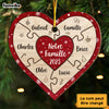 Personalized Gift For Family French Notre Famille Circle Ornament 30312 Heart Ornament 1
