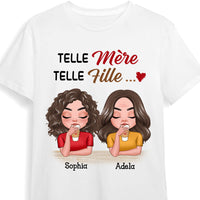 Personalized Gift For Mother Daughter French Telle Mère Telle Fille Shirt - Hoodie - Sweatshirt 30318 thumb 1