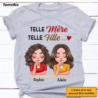 Personalized Gift For Mother Daughter French Telle Mère Telle Fille Shirt - Hoodie - Sweatshirt 30318 thumb 1