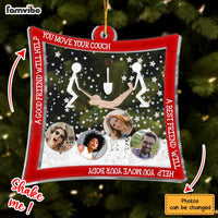 Personalized Funny Gift For Friends Move The Body 5 Layered Shaker Ornament 30322 thumb 1