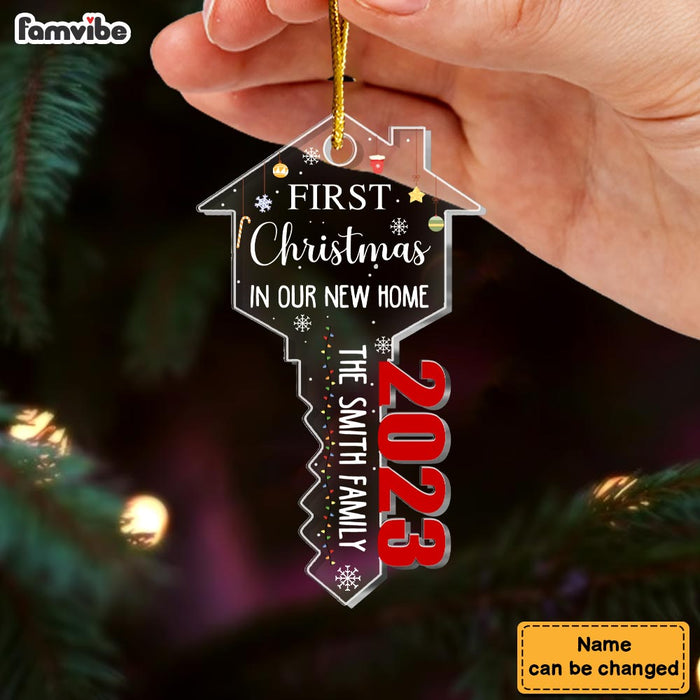 Personalized Gift For Family First Christmas In New Home Ornament 30324 1