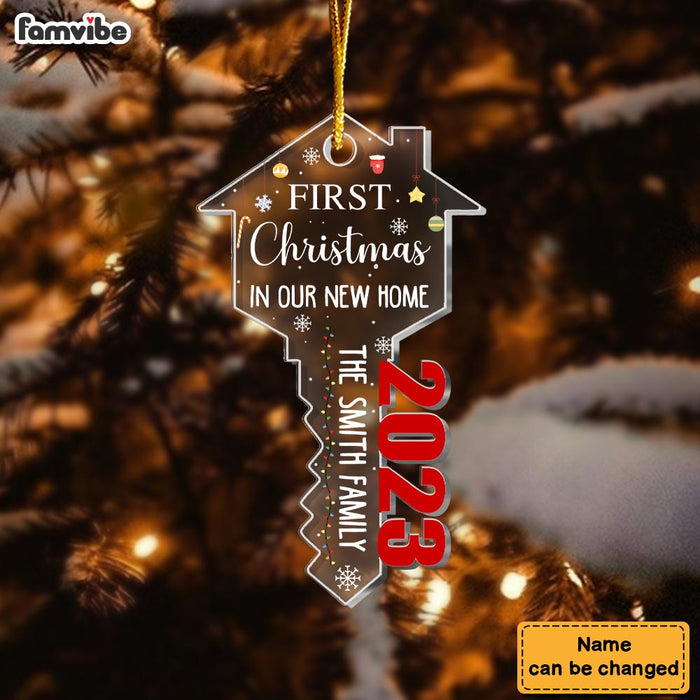 Personalized Gift For Family First Christmas In New Home Ornament 30324 1