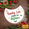 Personalized Family Love Knows No Distance Crescent Coaster Set 30329 1