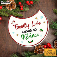Personalized Family Love Knows No Distance Crescent Coaster Set 30329 thumb 1