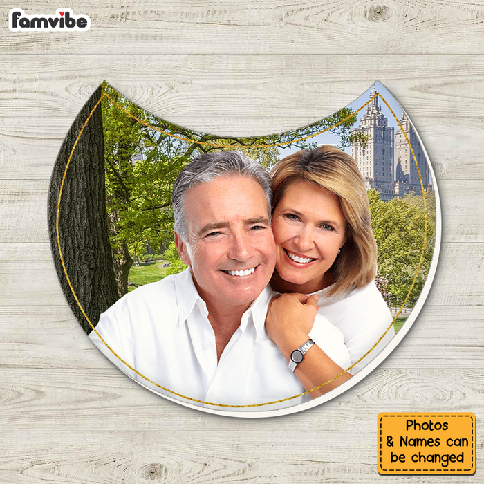 Personalized Couple Initial Letter Crescent Coaster Set 30330 1