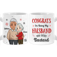 Personalized Congrats On Being My Husband Mug 30340 thumb 1