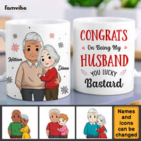 Personalized Congrats On Being My Husband Mug 30340 thumb 1