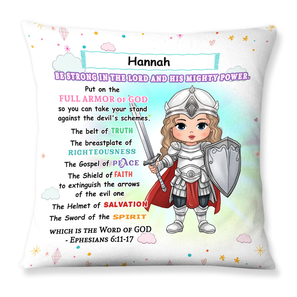 Personalized Gift For Granddaughter Armor Of God Pillow 30345 Primary Mockup
