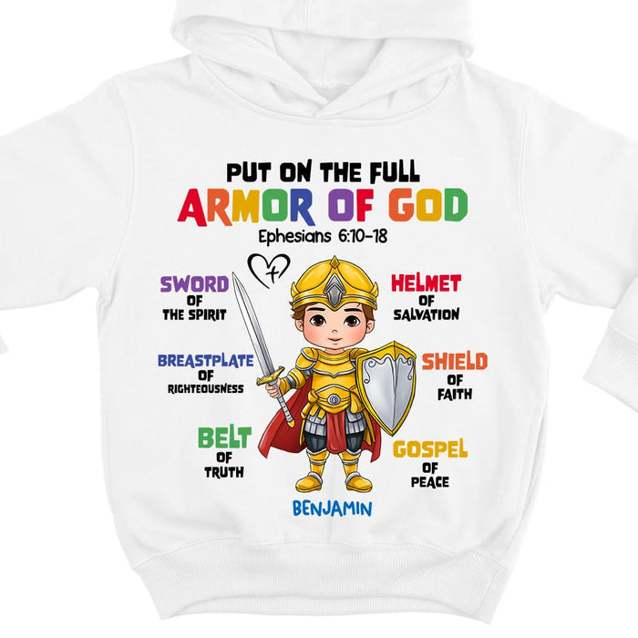 Personalized Gift For Grandson Armor Of God Kid T Shirt - Kid Hoodie - Kid Sweatshirt 30347 1