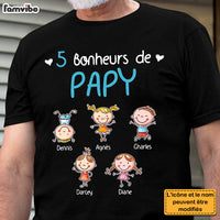 Personalized Gift For Grandpa French Bonheurs De Papy Shirt - Hoodie - Sweatshirt 30352 thumb 1