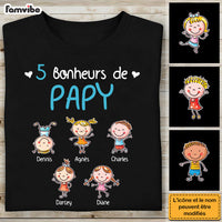 Personalized Gift For Grandpa French Bonheurs De Papy Shirt - Hoodie - Sweatshirt 30352 thumb 1
