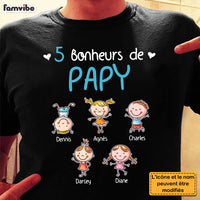 Personalized Gift For Grandpa French Bonheurs De Papy Shirt - Hoodie - Sweatshirt 30352 thumb 1