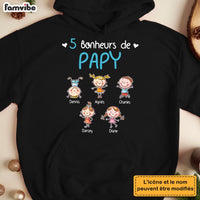 Personalized Gift For Grandpa French Bonheurs De Papy Shirt - Hoodie - Sweatshirt 30352 thumb 1