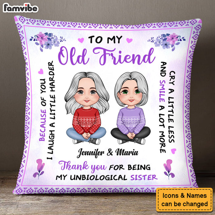 Personalized Gift For Friends Laugh A Little Harder Pillow 30355 1