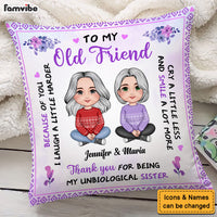 Personalized Gift For Friends Laugh A Little Harder Pillow 30355 thumb 1