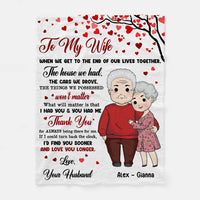 Personalized Couple Gift If I Could Turn Back The Clock Blanket 30358 thumb 1