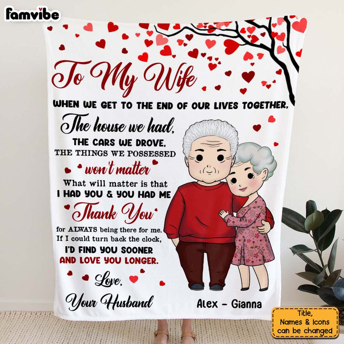 Personalized Couple Gift If I Could Turn Back The Clock Blanket 30358 1