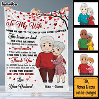 Personalized Couple Gift If I Could Turn Back The Clock Blanket 30358 thumb 1